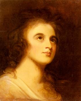 喬治 羅姆尼 Portrait Of Emma Hamilton